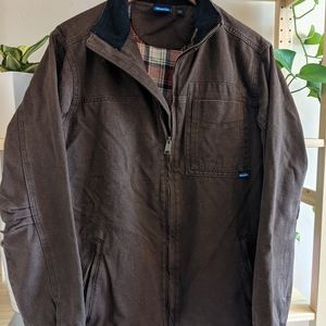 Brown canvas coat